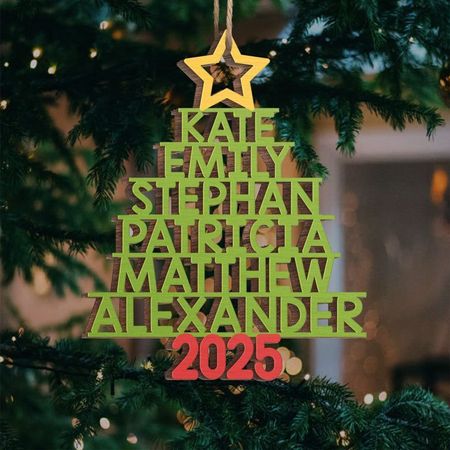 Individuelles Holzornament - Personalisierte Weihnachts- und Geburtstagsgeschenke für Familie und Kinder - Der schönste Teil der Weihnachtsfeiertage